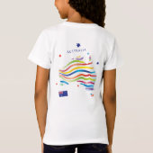 Ik hou van AUSTRALIË Happy Australia Day 26 januar T-shirt (Achterkant)