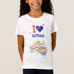 Ik hou van AUSTRALIË Happy Australia Day 26 januar T-shirt