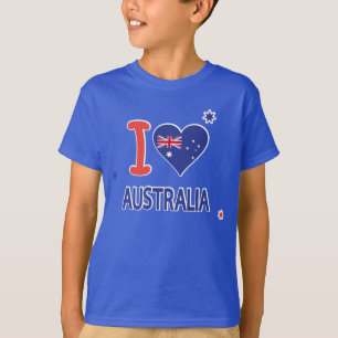 Ik hou van AUSTRALIË Happy Australia Day 26 januar T-shirt