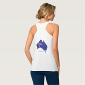 Ik hou van AUSTRALIË Happy Australia Day 26 januar Tanktop (Volledige Achterkant)