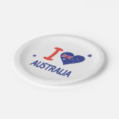 Ik hou van AUSTRALIË Happy Australia Day Papieren Bordje (Gekanteld)