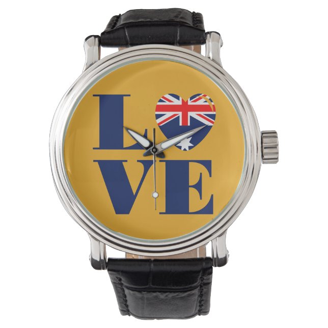 Ik hou van Australië Horloge (Voorkant)