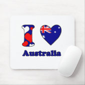 Ik hou van Australië Muismat (Met muis)