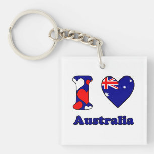 Ik hou van Australië Sleutelhanger