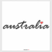 Ik hou van Australië Sticker (Vel)