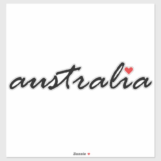 Ik hou van Australië Sticker (Vel)