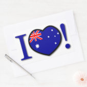 Ik hou van Australië Sticker (Envelop)