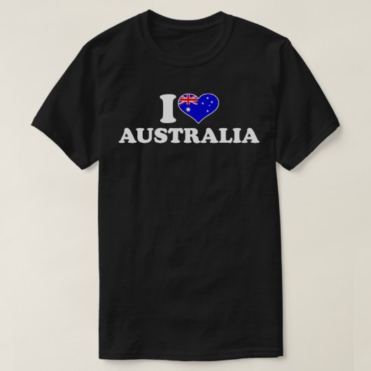 Ik hou van Australië T-shirt (Design voorkant)