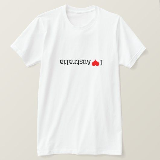 Ik hou van Australië T-shirt (Design voorkant)