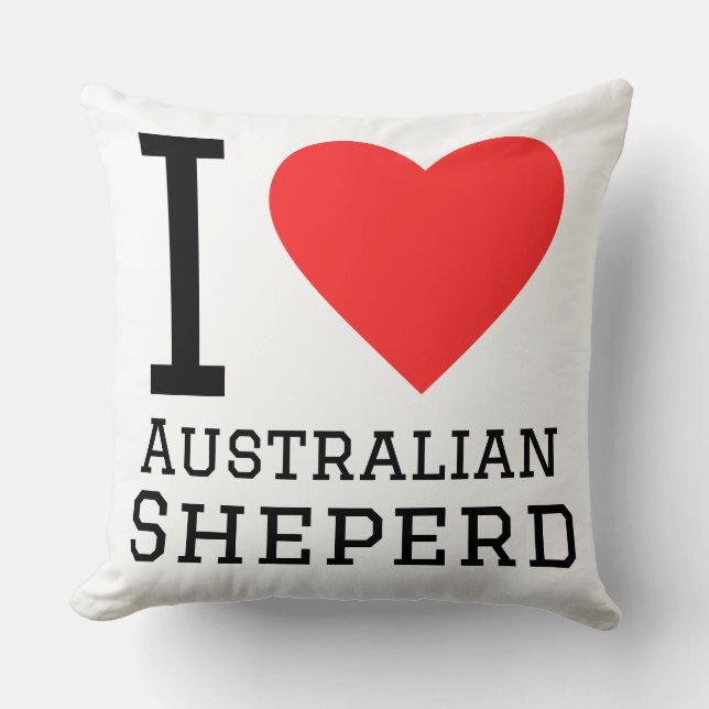 Ik hou van Australische herder  Kussen (Voorkant)