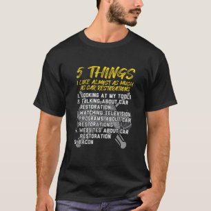 Ik hou van autorestauratie autoliefhebber Guy Hot T-shirt