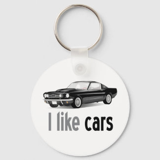 Ik hou van auto's sleutelhanger