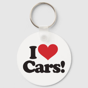 Ik hou van auto's! sleutelhanger