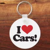 Ik hou van auto's! sleutelhanger (Voorkant)