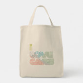 Ik hou van auto'sTote Bag Tote Bag (Achterkant)