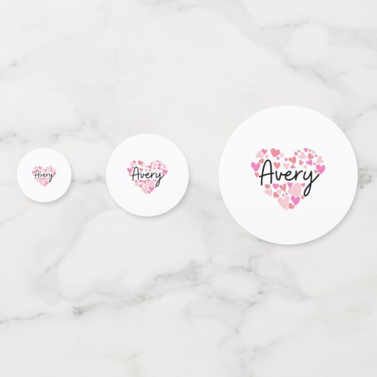 Ik hou van Avery Confetti (Achterkanten)