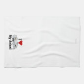Ik HOU VAN Avion Keukenhanddoek (Horizontaal)