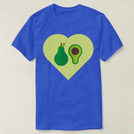 Ik hou van Avocado Healthy Food Vegetables T-shirt (Design voorkant)