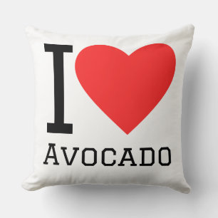 Ik hou van avocado kussen
