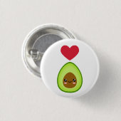 Ik hou van Avocado Ronde Button 3,2 Cm (Voorkant /achterkant)