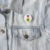 Ik hou van Avocado Ronde Button 3,2 Cm (In situ)