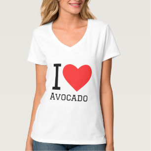 Ik hou van avocado t-shirt