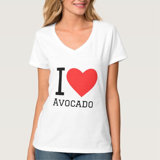 Ik hou van avocado t-shirt (Voorkant)