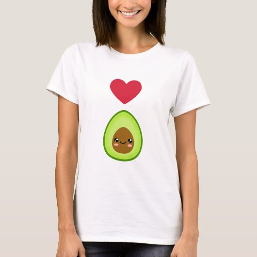 Ik hou van Avocado T-shirt (Voorkant)