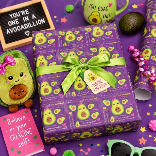 Ik hou van avocado's cadeaupapier