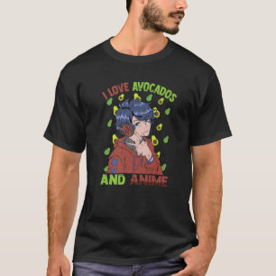 Ik hou van Avocados en Anime - Cute Kawaii - Otaku T-shirt