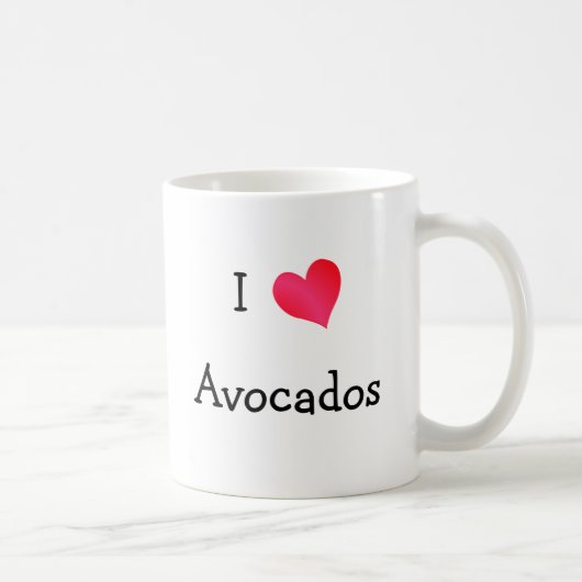 Ik hou van Avocados Koffiemok (Rechts)