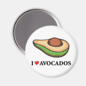 Ik hou van Avocados Magneet (Voorkant / Achterkant)