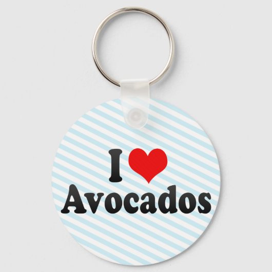 Ik hou van Avocados Sleutelhanger (Voorkant)
