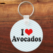 Ik hou van Avocados Sleutelhanger (Voorkant)