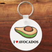 Ik hou van Avocados Sleutelhanger (Voorkant)