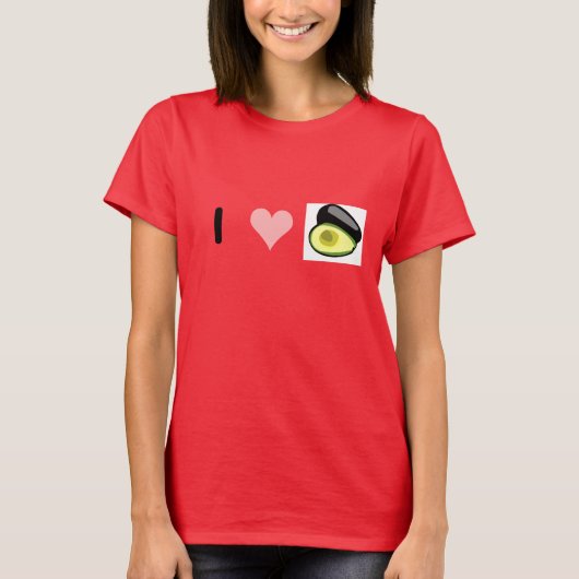 Ik hou van Avocados T-shirt (Voorkant)