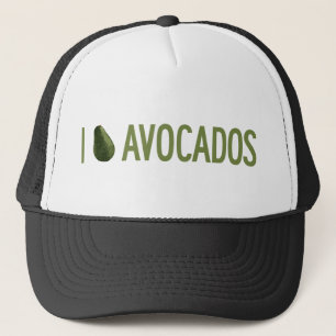Ik hou van avocado's trucker pet