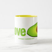 Ik hou van Avocados Tweekleurige Koffiemok (Center)
