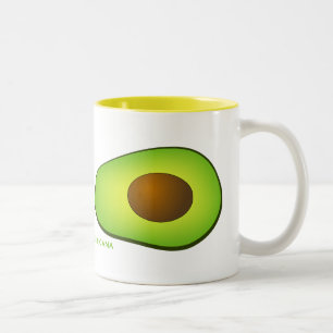 Ik hou van Avocados Tweekleurige Koffiemok