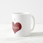 Ik hou van Avon mok (Voorkant rechts)