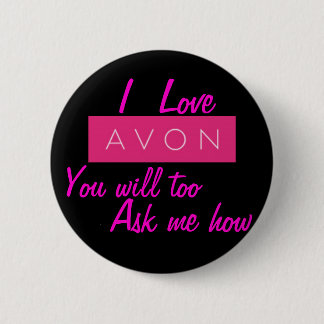 Ik hou van Avon Ronde Button 5,7 Cm