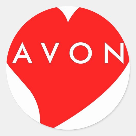 Ik hou van AVON Ronde Sticker (Voorkant)