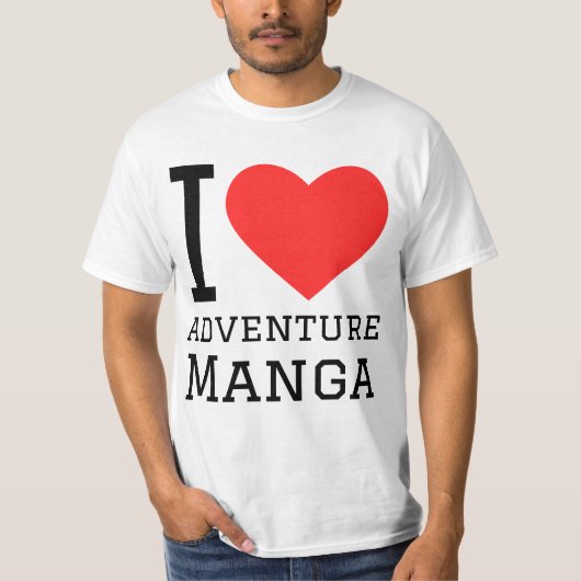 Ik hou van avonturenmanga t-shirt (Voorkant)