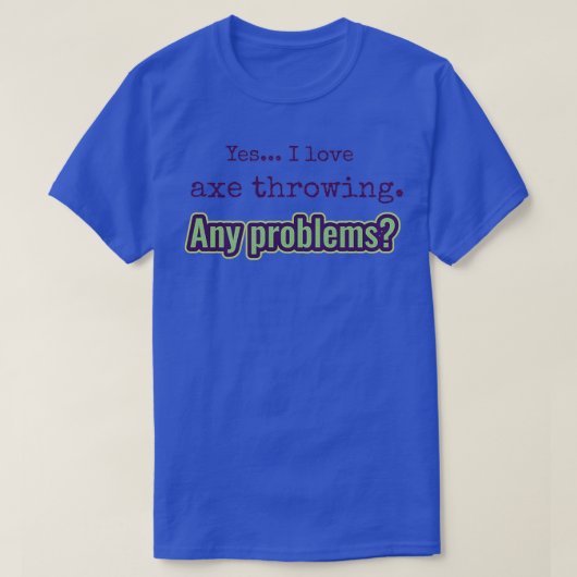 Ik hou van Ax Throwing T-shirt (Design voorkant)