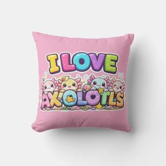 Ik Hou Van Axolotls Kawaii Kussen Kussenhoes