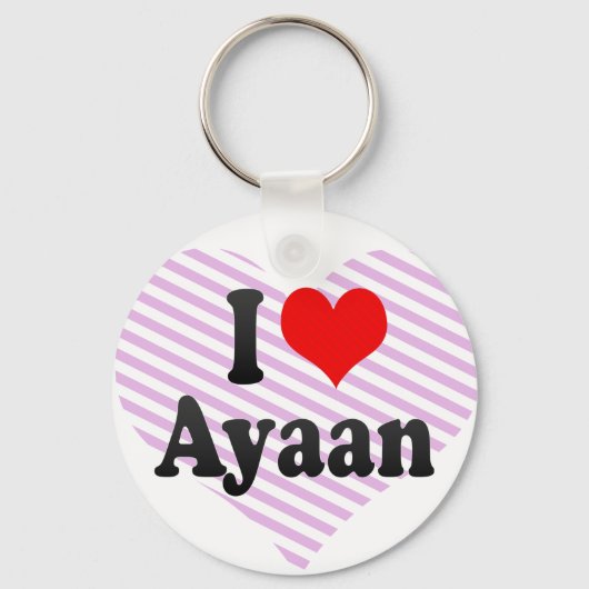 Ik hou van Ayaan Sleutelhanger (Voorkant)