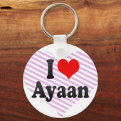 Ik hou van Ayaan Sleutelhanger (Voorkant)
