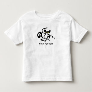 Ik hou van AYE-AYES - Primaat -Dierenvriend -Wildl Kinder Shirts