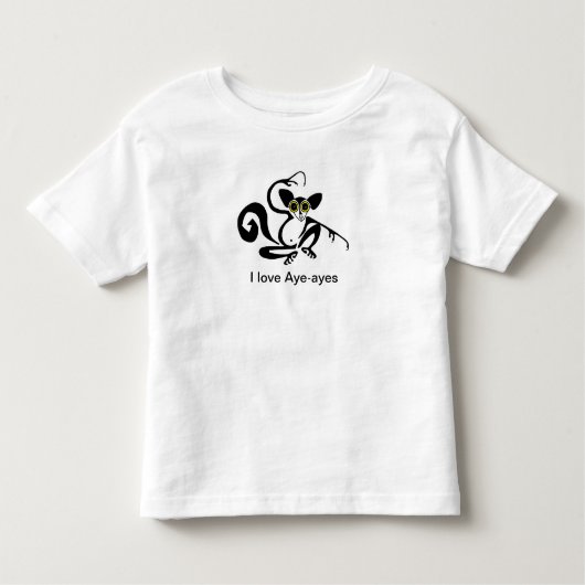 Ik hou van AYE-AYES - Primaat -Dierenvriend -Wildl Kinder Shirts (Voorkant)