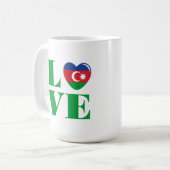 Ik hou van Azerbeidzjan Koffiemok (Voorkant links)